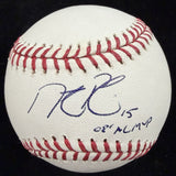 Dustin Pedroia 08 AL MVP Signed Baseball JSA