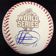 Yordano Ventura Signed 2015 World Series Logo Baseball JSA