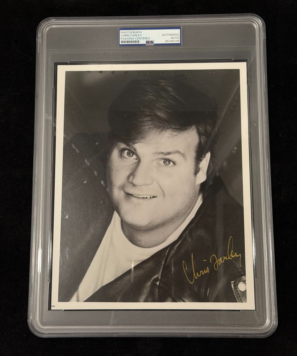 Chris Farley Signed 8x10 Photo JSA PSA/DNA Encapsulated Gem Mint 10