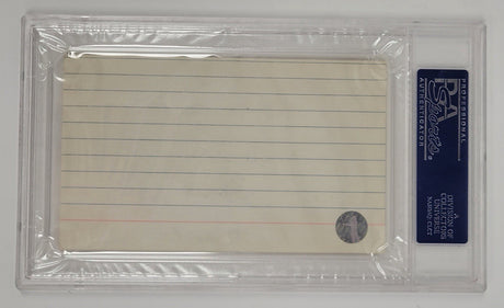 George Sisler Ichiro Suzuki Dual Signed Index Card PSA Encapsulated Slabbed