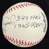 Orlando Cepeda HOF 99 7 Inscription Stat Baseball JSA Witness Holo