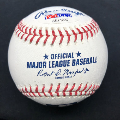 Mariano Rivera Last To Wear #42 Signed Baseball PSA/DNA LOA Graded 9.5 HOF