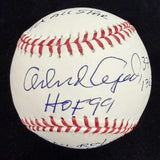 Orlando Cepeda HOF 99 7 Inscription Stat Baseball JSA Witness Holo