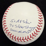 Jeff Kent HOF 26 Signed 8 Inscirption Stat Baseball Tristar Holo