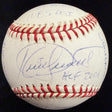 Kirby Puckett HOF 01 Signed Reggie Jackson RJ Stat Baseball Complete Box BagHolo