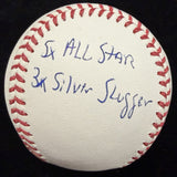 Fred Crime Dog McGriff HOF 2023 Signed Stat Baseball Tristar 