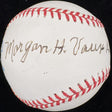 Morgan H. Vaux AVG Signed Baseball Flying Tigers PSA/DNA