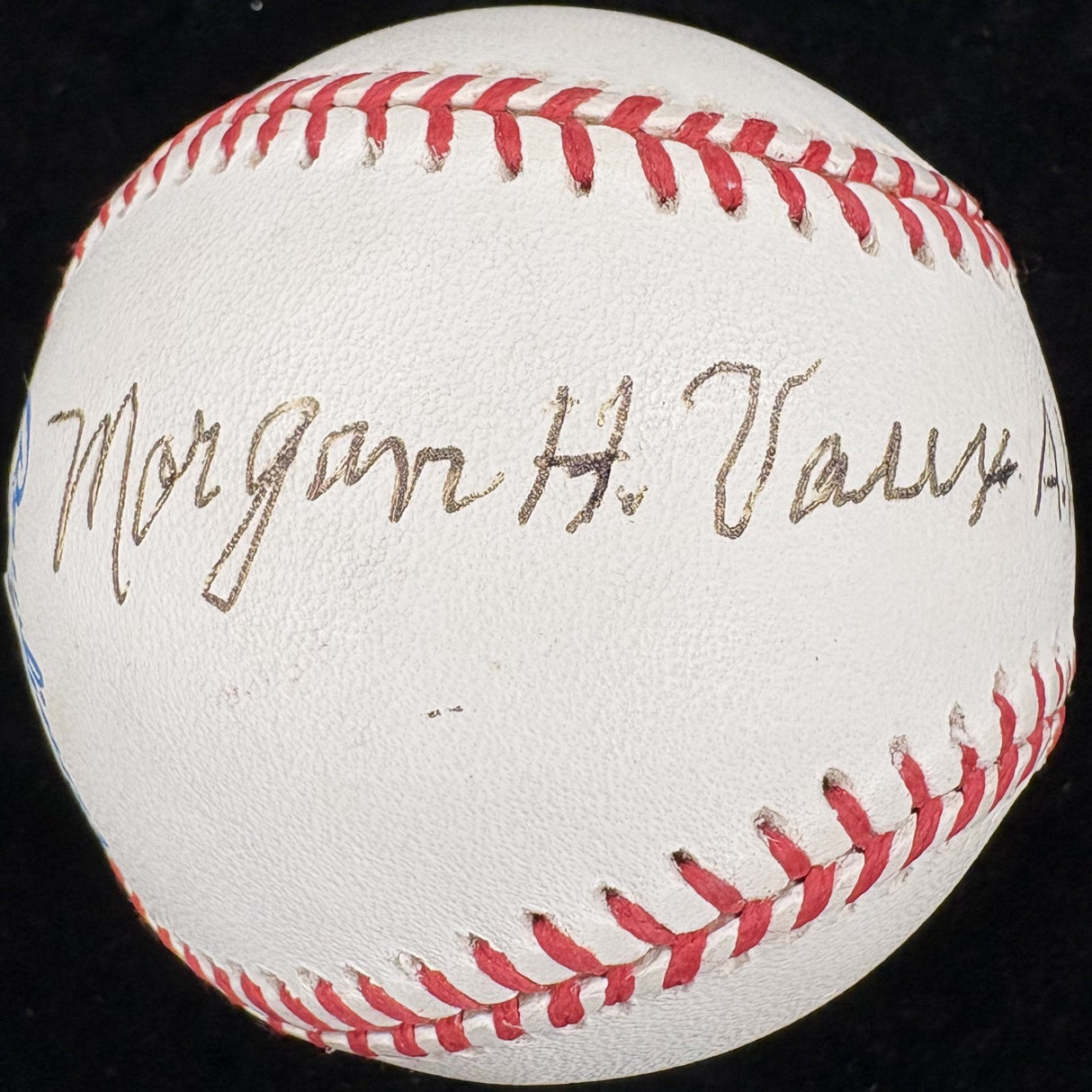 Morgan H. Vaux AVG Signed Baseball Flying Tigers PSA/DNA