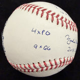 Yadier Molina Full Name Signed Stat Baseball Beckett Witness Holo