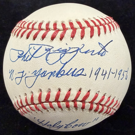 Phil Rizzuto NY Yankees 1941-1956 Holy Cow Signed Baseball JSA