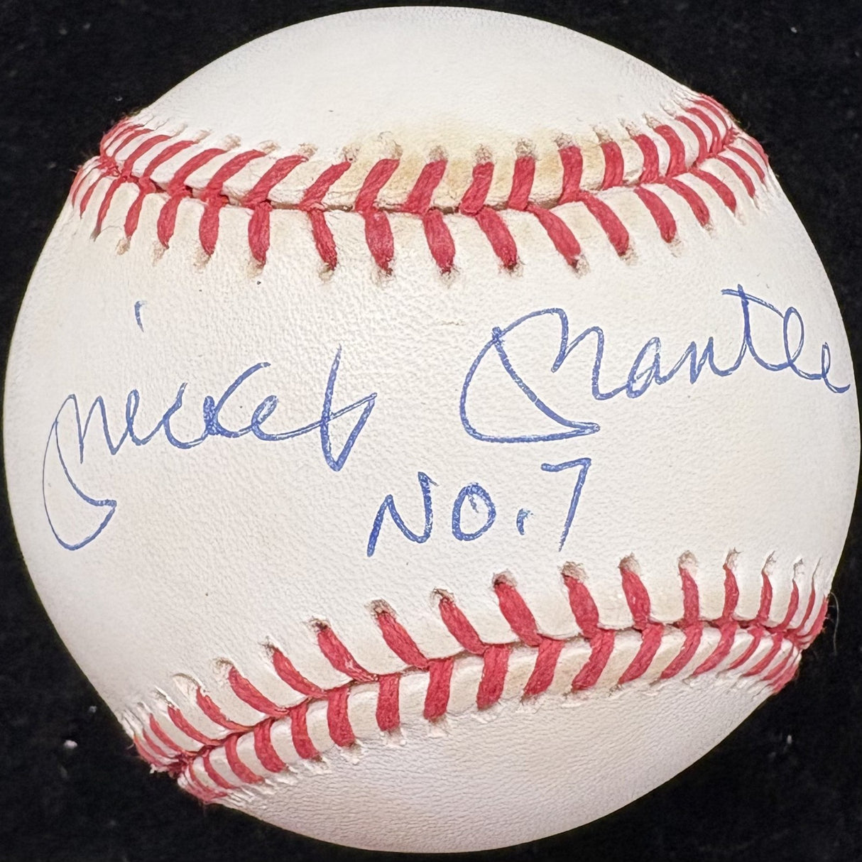 Mickey Mantle No. 7 Signed Baseball Upper Deck Holo UDA
