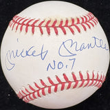 Mickey Mantle No. 7 Signed Baseball Upper Deck Holo UDA