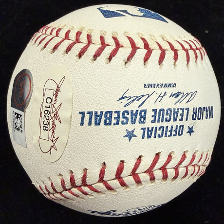 Yogi Berra MVP 51 54 55 HOF 72 #8 Signed Baseball JSA Holo Only 