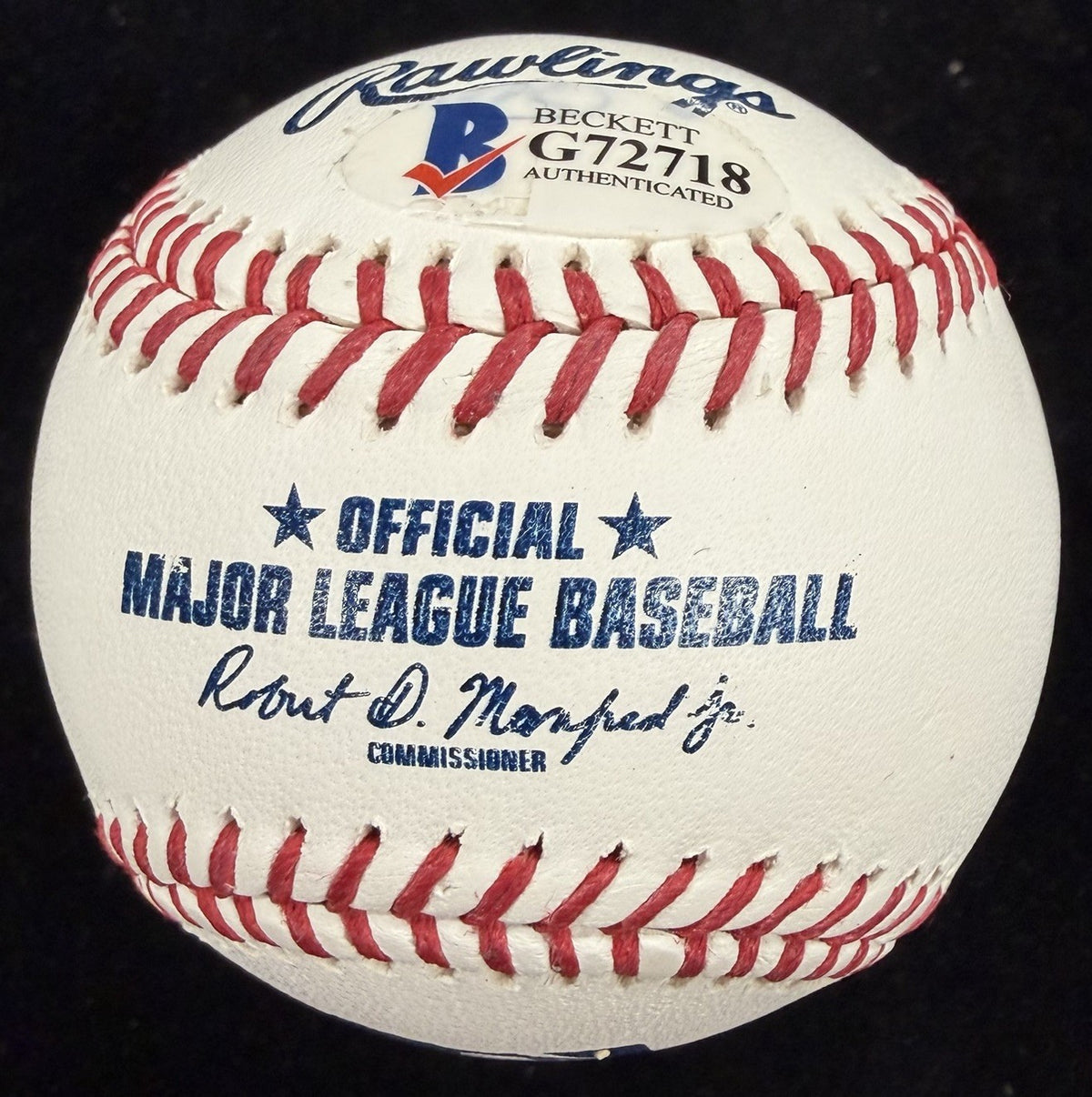 Robert Bob Gibson HOF 81 Signed Full Name Baseball Beckett Hologram 
