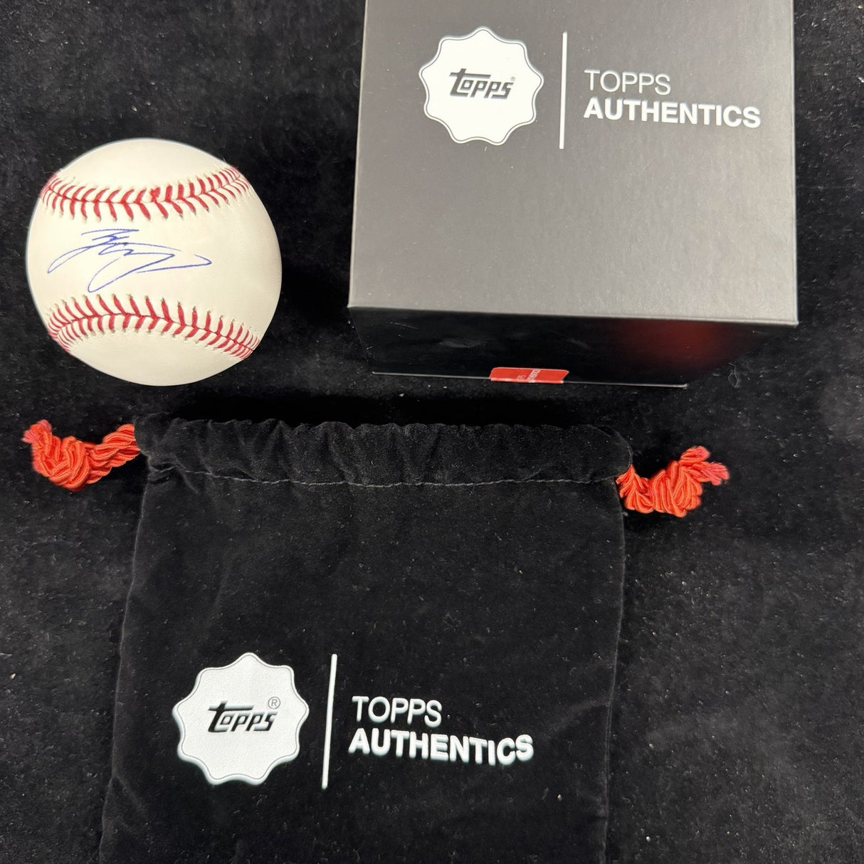 Shohei Ohtani Single Signed Baseball MLB Holo Topps Complete Box & Bag