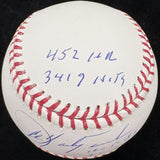 Carl Yastrzemski HOF 1989 Signed Stat Baseball PSA/DNA