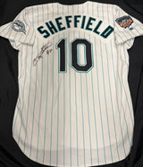 Gary Sheffield Signed Authentic Marlins Russell Jersey JSA