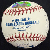 Don Sutton Signed Reggie Jackson Stat Baseball Complete Box Bag Cert