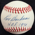 Lou Boudreau HOF 1970 Signed Baseball BAS Beckett