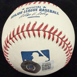 Sandy Alcantara 2022 NL Cy Young Signed Stat Baseball Beckett BAS