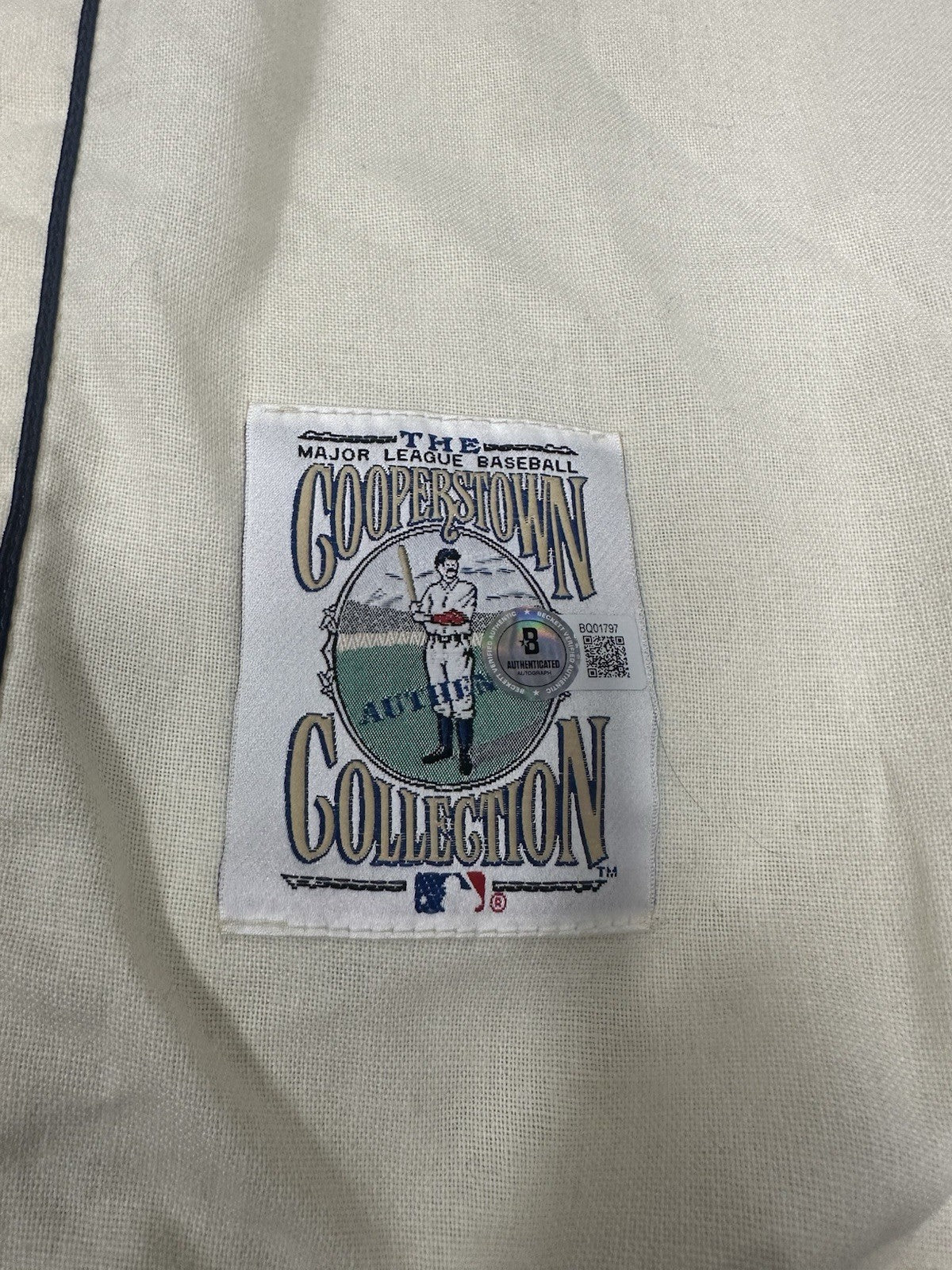 Bob Feller HOF 62 Signed Authentic Indians Mitchell Ness Jersey PSA LOA