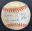Leon Day Newark Eagles Signed Baseball PSA/DNA HOF Negro Leagues