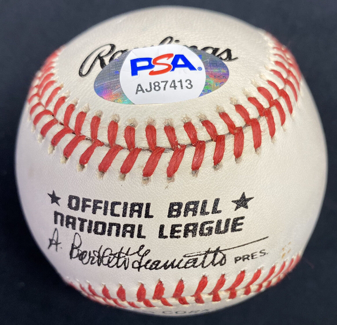 Steven Norman Carlton Full Name Signed Baseball Steve PSA