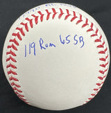 Rickey Henderson 1990 AL MVP Signed Stat Baseball Beckett Witness