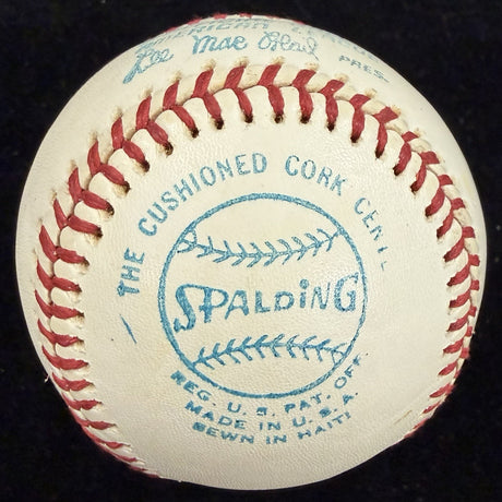 Nolan Ryan Signed Spalding Macphail OAL Baseball Ryan Foundation Holo 