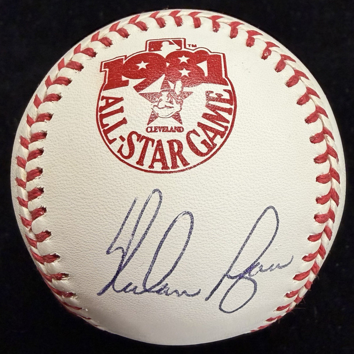 Nolan Ryan Signed 1981 All Star Game Logo Baseball JSA