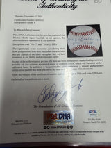 Mickey Mantle 1956 52 HRs No. 7 Signed Baseball PSA/DNA LOA