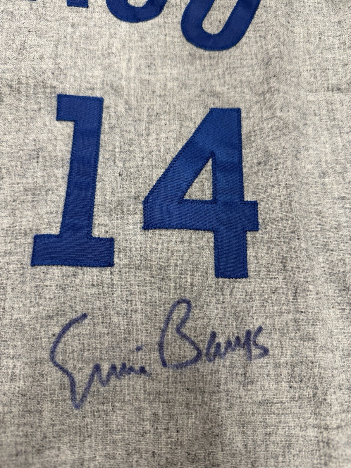 Ernie Banks Signed Authentic Cubs M&N Jersey PSA/DNA LOA