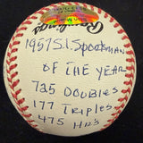 Stan Musial Signed Reggie Jackson Stat Baseball Complete Box Bag Cert