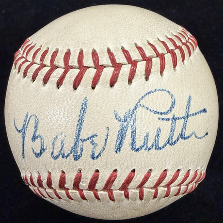 Babe Ruth Single Signed OAL Harridge Baseball JSA LOA PSA Graded 8 Signature