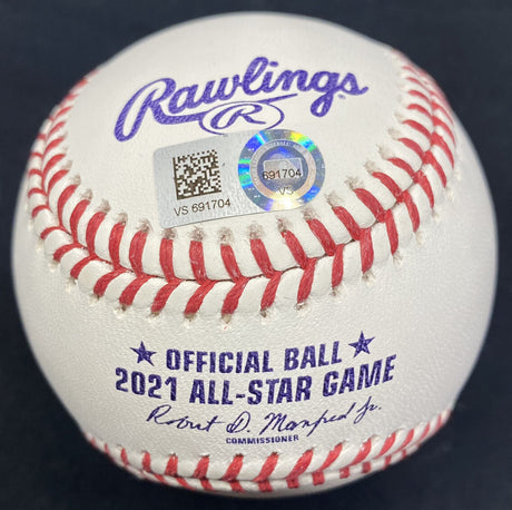 Mike Trout 9th ASG Signed 2021 All Star Game Logo Baseball MLB Hologram Holo