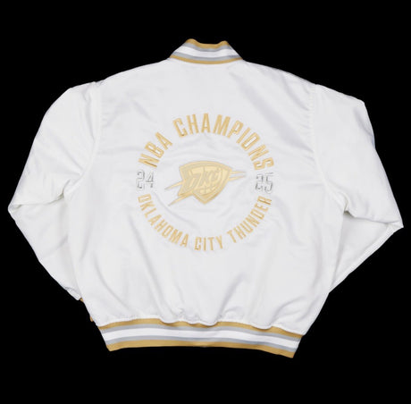 Alex Caruso Game Worn Ring Ceremony Warm Up Jacket Thunder NBA Champs