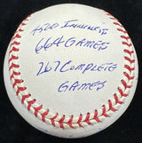 Fergie Jenkins HOF 91 Signed Reggie Jackson RJ Stat Baseball COMPLETE 