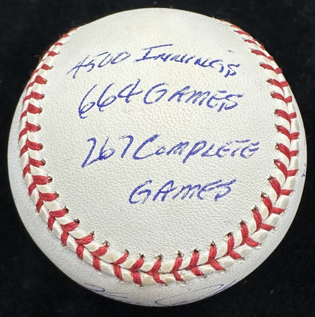Fergie Jenkins HOF 91 Signed Reggie Jackson RJ Stat Baseball COMPLETE 