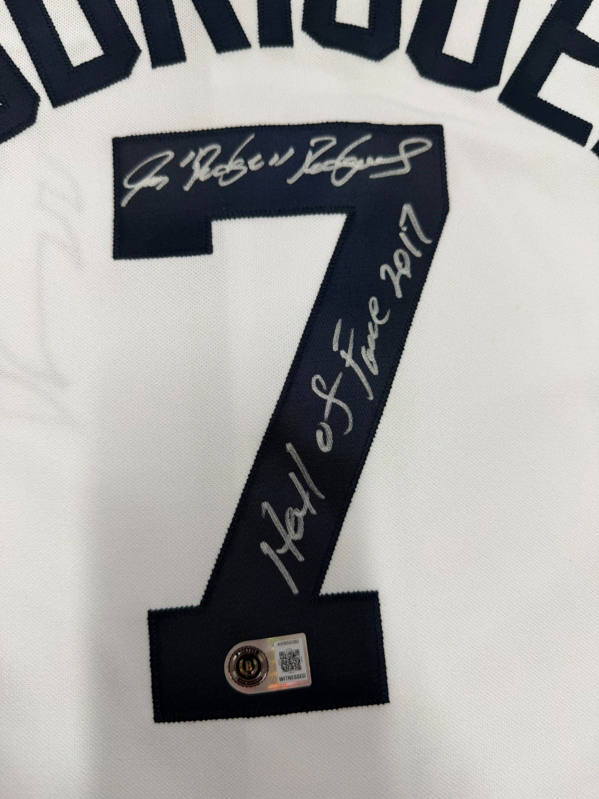 Ivan “Pudge” Rodriguez HOF 2017 Signed Authentic Majestic Tigers Jersey Beckett