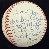Orlando Cepeda HOF 99 Signed RJ Stat Baseball HMG Holo