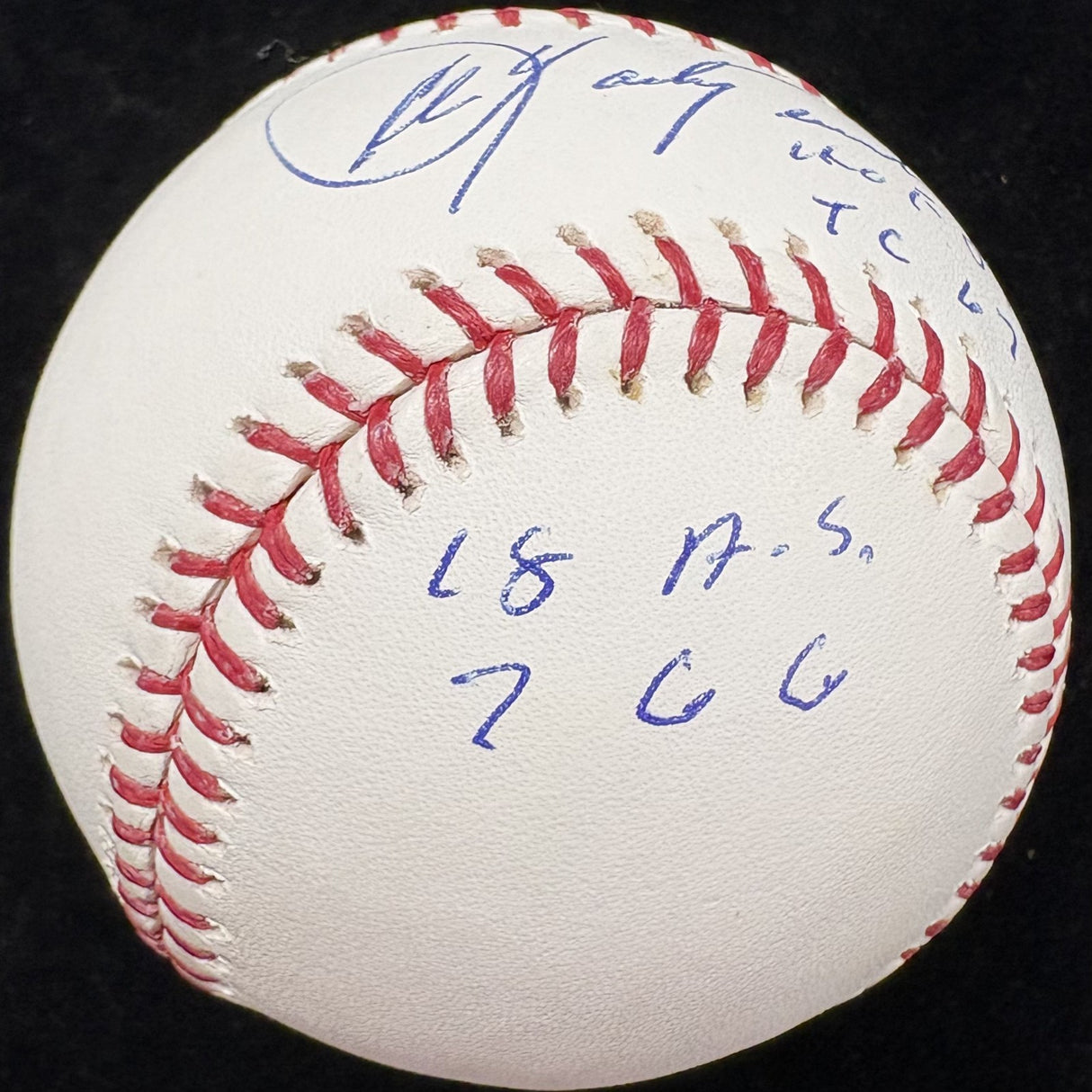 Carl Yastrzemski HOF 1989 Signed Stat Baseball PSA/DNA
