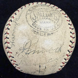 Babe Ruth Lou Gehrig Signed 1930 Yankees Braves Signed Baseball JSA LOA