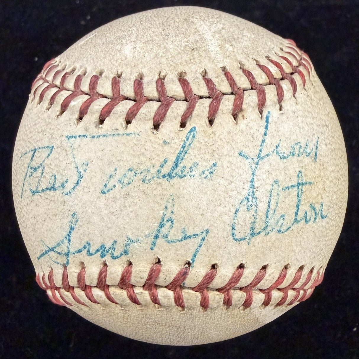 Walter “Smokey” Alston Single Signed Baseball PSA/DNA