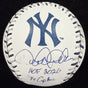 Derek Jeter HOF 2020 The Captain Signed Yankees Team Stitch Logo Baseball MLB 