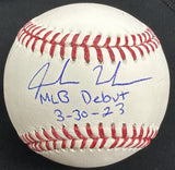 Jordan Walker MLB Debut 3-30-23 Signed Baseball MLB Holo Fanatics 