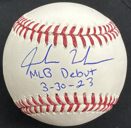 Jordan Walker MLB Debut 3-30-23 Signed Baseball MLB Holo Fanatics 