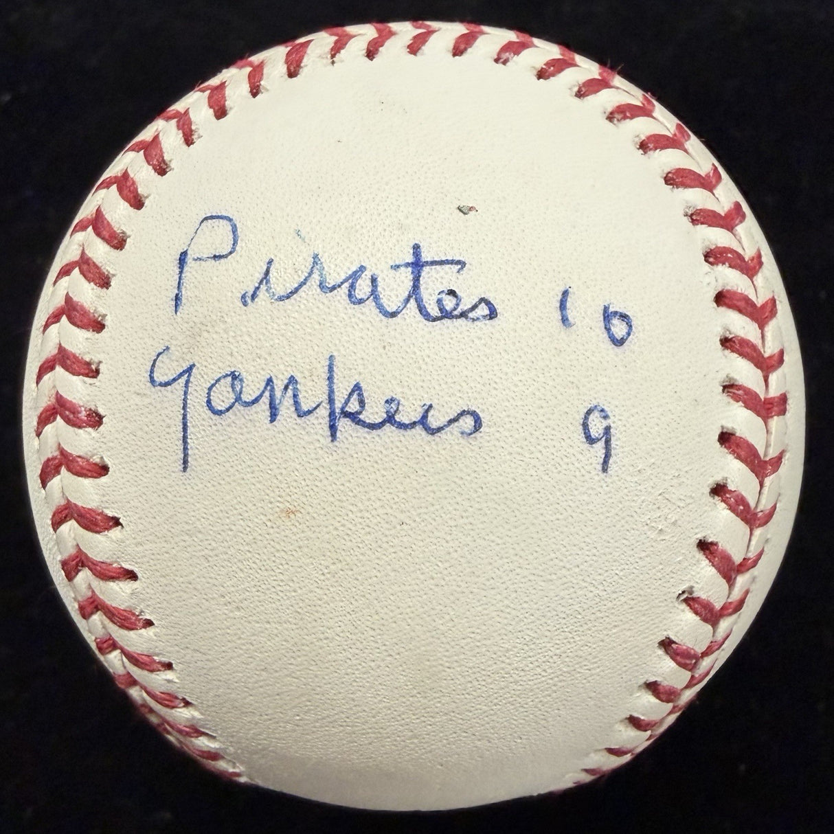 Bill Mazeroski 1960 World Series Game 7 GWHR Signed Stat Baseball JSA