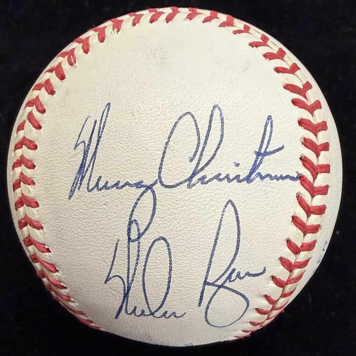 Nolan Ryan Merry Christmas Signed Baseball JSA