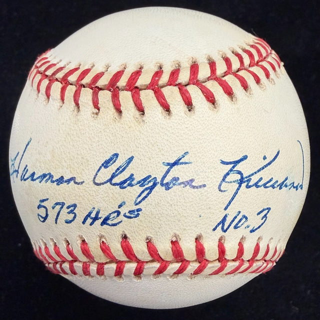 Harmon Clayton Killebrew Full Name 573 HR No. 3 Signed Baseball JSA