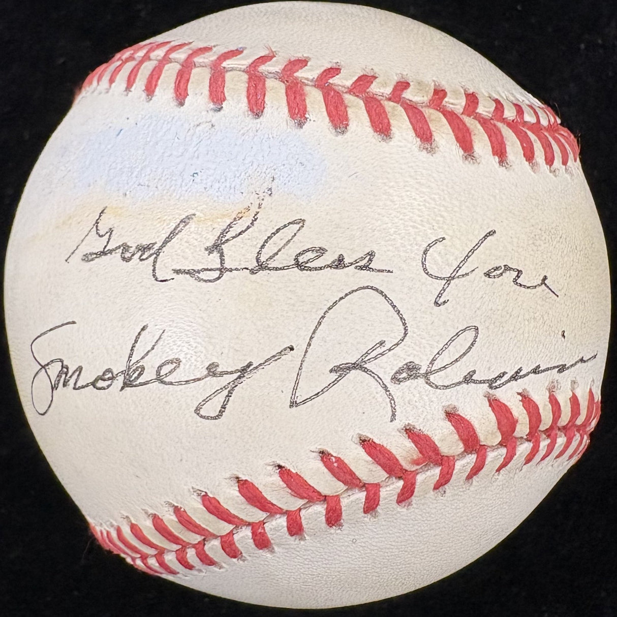 Smokey Robinson Signed Baseball PSA/DNA *Personalization Removed*